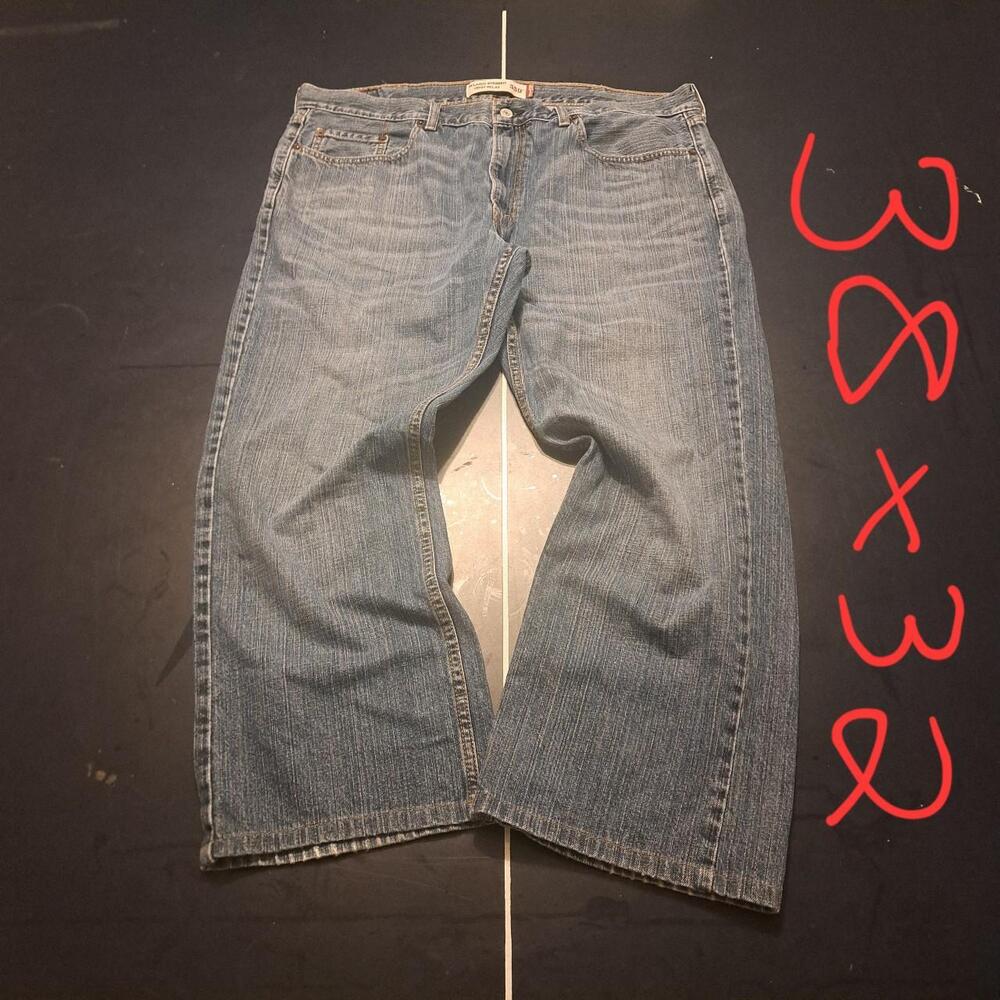 Levi's Men's Blue and Navy Jeans